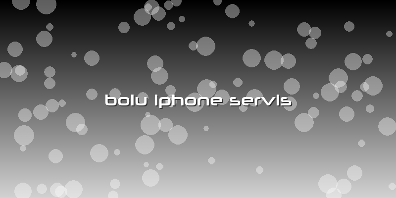 Bolu Iphone Servis