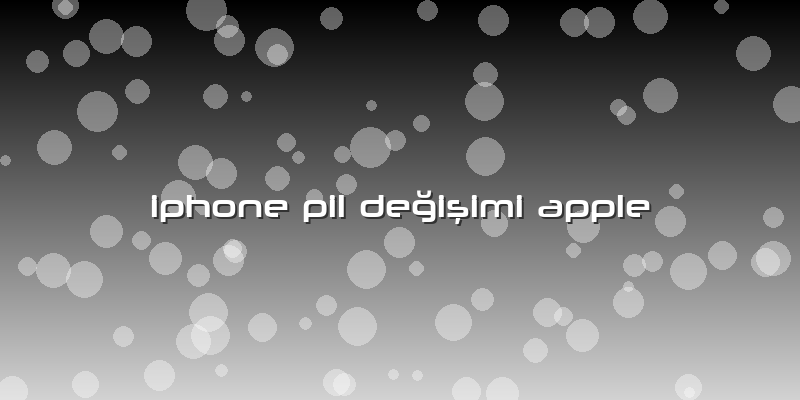 Iphone Pil Değişimi Apple